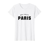 Ici C'est Paris Football Cadeau p.s.g Fan Homme Femme T-Shirt, Femme, Blanc, M