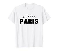 Ici C'est Paris Football Cadeau p.s.g Fan Homme Femme T-Shirt, Homme, Blanc, XXL
