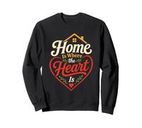 Ici Est Où Le Cœur Est | Appartenance Familiale Sweatshirt