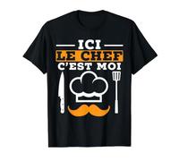 Ici Le Chef C'est Moi Cuisine Humour Cadeau Cuisinier T-Shirt Graphique avec Valeur