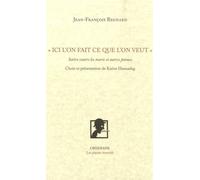 Ici L'on Fait Ce Que L'on Veut - Satire Contre Les Maris Et Aures Poèmes