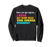 Ici, Nous repartissons Comment était Votre Enseignant Sweatshirt
