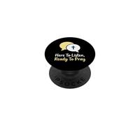 Ici pour écouter Le conseiller chrétien prêt à Prier PopSockets PopGrip Adhésif