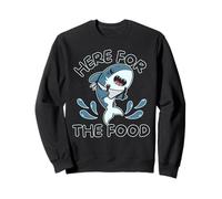 Ici pour la Nourriture Mignon drôle Requin Vie océanique biologie Marine Sweatshirt