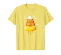 Ici pour Les Amateurs de Bonbons et de friandises d'halloween T-Shirt, Homme, Citron, 3XL
