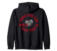 Ici pour Les Filles et Elles LGBTQ Pride Roses Sweat à Capuche