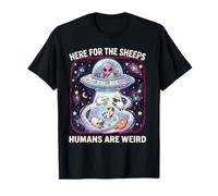 Ici pour Les Moutons, Les Humains sont d'étranges Amoureux T-Shirt