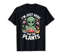 Ici pour Les Plantes, Nouilles végétaliennes Amusantes Mangeant des extraterrestres T-Shirt