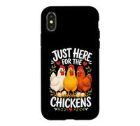 Ici pour Les Poules Coque pour iPhone X/XS