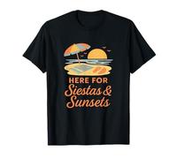 Ici pour Siestas & Sunsets - Minimal Summer Elements T-Shirt