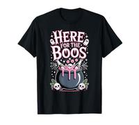 Ici pour The Boos, Fun Halloween Party Ghosts and Cauldron T-Shirt