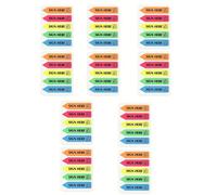 Ici Signer Tabs Pour Bureau L'école Notes Sur Les Livres Lecture Autocollants Facile à Appliquer Onglets Pour Livres Notaires Drapeaux Distributeur de Drapeaux Pour Le Bureau