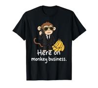 Ici sur Monkey Business Rich Ape Fancy Suit Bananas and Jet T-Shirt