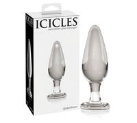 Icicles No. 26 - plug anal en verre conique - transparent