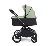 Ickle Bubba Altima Poussette et nacelle 2 en 1 - Convient de la naissance à 22 kg (env. 4 ans*), poignée réglable, chauffe-pieds confortable, capote extensible, grand panier et housse de pluie (vert