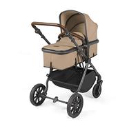Ickle Bubba Cosmo 2-in-1 - Naissance à 22 kg (4 ans). Siège convertible, capuche UPF 50+, chauffe-pieds, tablier, housse pluie, sac à langer et tapis (Désert)