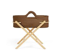 Ickle Bubba Panier Moïse et Support Pliable Nova Crochet - Convient dès la Naissance jusqu'à 9 kg, Compact et léger, Comprend Un Matelas Moelleux, idéal pour Les Siestes à la Maison (Moka/Pin)