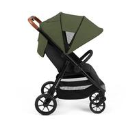 Ickle Bubba Stomp Stride Max Poussette - de la naissance à 22 kg, siège extra large, roues multi-terrain, housse de pluie, repose-pieds, porte-gobelet et capote UPF 50+ (Woodland)