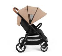 Ickle Bubba Stomp Stride Poussette (désert) - de la naissance jusqu'à 22 kg, poussette multi-terrain légère avec roues en EVA, siège extra large, capuche extensible UPF 50+ et housse de pluie