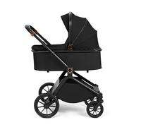 Ickle Bubba Système de Voyage 3-en-1 Altima i-Size - Poussette Luxe avec Nacelle, Siège Auto Stratus i-Size, Pliage Facile d'une Seule Main, Accessoires Inclus (Noir)
