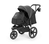 Ickle Bubba Venus Jogger Pro Prime, Poussette 3 Roues Tout-terrain, De la Naissance à 22 kg, avec Cocon Nouveau-né, Porte-gobelet et Organisateur (Gris anthracite)