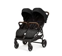 Ickle Bubba Venus Poussette double - Convient de la naissance à 15 kg (environ 3 ans), compacte, légère, pliable, avec habillage pluie (Noir)