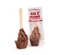 ICKX-Cuillère pour chocolat chaud de Noël Ickx - 63 g