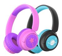 iClever 2 Pack Casque pour Enfant Bluetooth, 60 Heures de Travail, Limitation du Volume 74/85 dBA, Son Stéréo, Type C, Bluetooth 5.4, Casque Enfant san Fil avec Microphone pour Tablette/Voyage