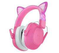iClever Casque Anti Bruit Enfant, Protection Auditive SNR 29dB, Taille Ajustable pour Tous les Âges, Pliable & Confortable, Casque Anti-Bruit pour Concerts, Feux d'Artifice, Autisme, Hypersensibilité