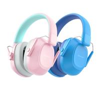 iClever EM01 Casque Anti Bruit Enfant Protection Auditive SNR 29dB Autisme | Taille Ajustable pour Tous les Âges, Pliable&Confortable, pour Concerts, Feux d'Artifice, Hypersensibilité, Lot de 2