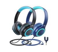 iClever HS22 Casque Audio Enfants Filaire avec répartiteur pour Partage