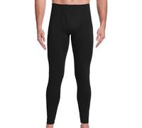 iClosam Bas Thermiques Homme caleçon Long Collant Legging Chaud Extensible | Pantalon thermique homme avec braguette - Couche de base hautement extensible, taille mi-haute Sous-vêtement fonctionnel