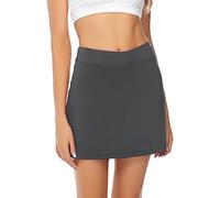 iClosam Women's Sports Tennis Golf Skirt Casual Active Athletic Skort with Built-in Shorts for Workout Yoga Running, Gris, XXL