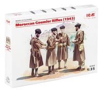 ICM 035565-1/35 WWII Marocaine goumier Rifles, 4 Figurines en Plastique modèle Kit