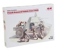 ICM 035615 - Kit de modélisation en Plastique - 1/35 WWII - Équipage français de Voitures blindées