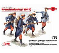 ICM 035682-1/35 WWI Infanterie française, 4 Figurines en Plastique modèle Kit