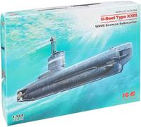 ICM S.004 MAQUETTE U-BOAT TYPE XXIII, WWII GERMAN SUBMARINE 1/144