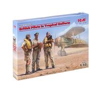 ICM- 1:32 - Pilotes Britanniques - Uniforme Tropical (1939-1943), ICM32106, Bleu Ciel, XXL