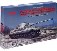 ICM 1/35 Armée Allemande Heavy Tank King Tiger Henschel Tourelle Plastique Modèl