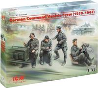 ICM 35644 Set de 4 figurines Équipage véhicule de commandement allemand 1939-1942 1:35