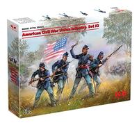 Figurine Infanterie de l'Union de la guerre civile américaine. Set 2 - 100% nouveaux moules G
