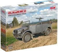 ICM 1/35 Kfz.70 Avec MG 34 WWII Allemand Militaire Véhicle Modèle Kit 35502 New