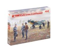 ICM 1:48 - BF 109F-4 avec Le Personnel terrestre Allemand