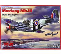 ICM- 1:48-Mustang MK.III WWII RAF Fighter, ICM48123, Claire