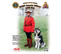 Rcmp Female Officer With Dog - 1:16e -