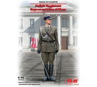 Icm - Polish Regiment Representative Officermaquette Figurine Polish Regiment Representative Officer Icm 16010 1/16ème Maquette Char Promo Figurine Miniature