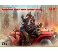Icm - American Fire Truck Crew (1910s)Maquette Figurine American Fire Truck Crew (1910s) Icm 24006 1/24ème Maquette Char Promo Figurine Miniature