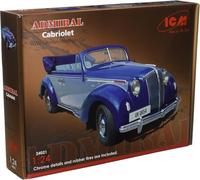 ICM 24021 MAQUETTE ADMIRAL CABRIOLET WWII GERMAN PASSENGER CAR 1/24