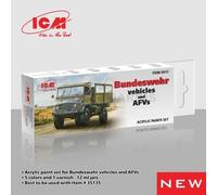 ICM 3017 Acrylic Paint Set pour German Military Trucks (1970 -1980)