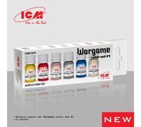 Icm 3076 - Wargame Jeu de Bataille Color Jeu #1 6x12ml - Neuf